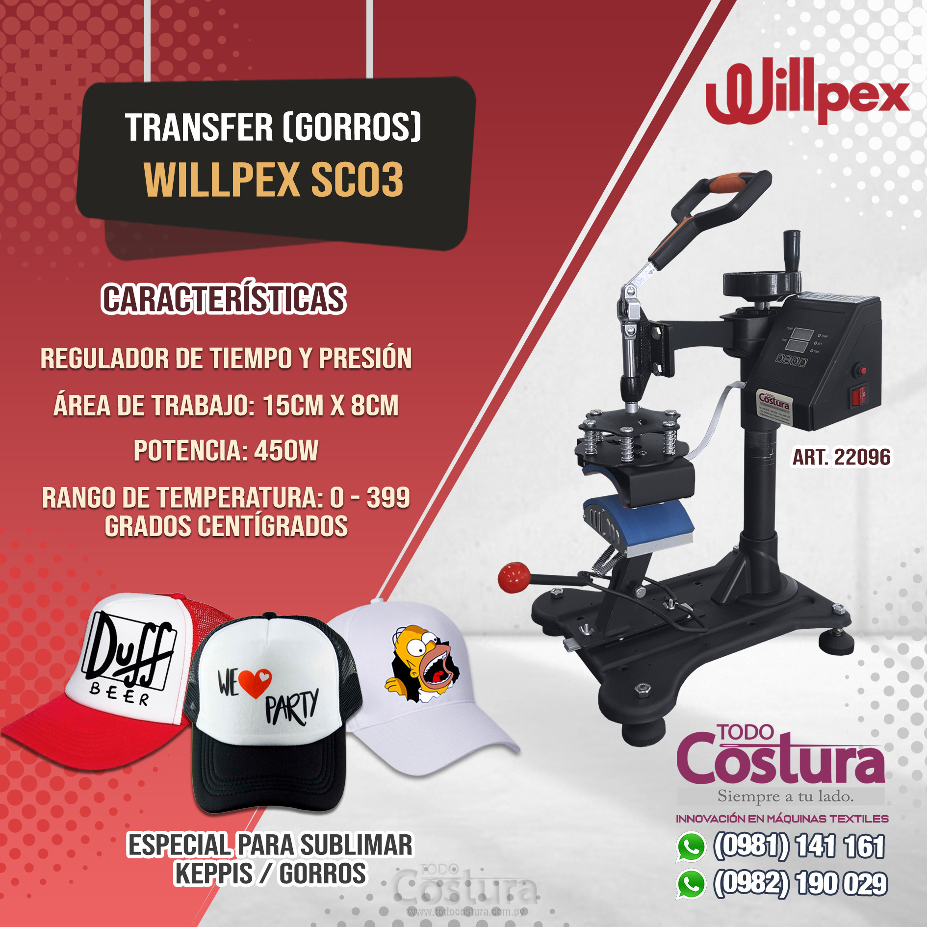 TRANSFER (GORROS) WILLPEX SC03